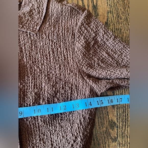 Zara Brown Textured Women's Crop Top Sz. XS - Picture 8 of 9